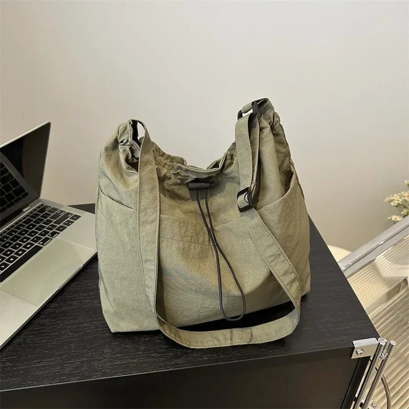 flence Versatile Shoulder Bag for Women's Summer Popular Lightweight Shoulder Crossbody Bag Minimalist Tote Handbag