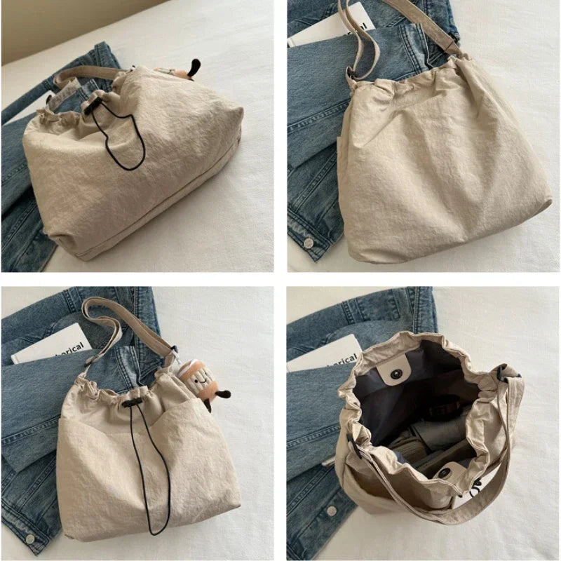 flence Versatile Shoulder Bag for Women's Summer Popular Lightweight Shoulder Crossbody Bag Minimalist Tote Handbag