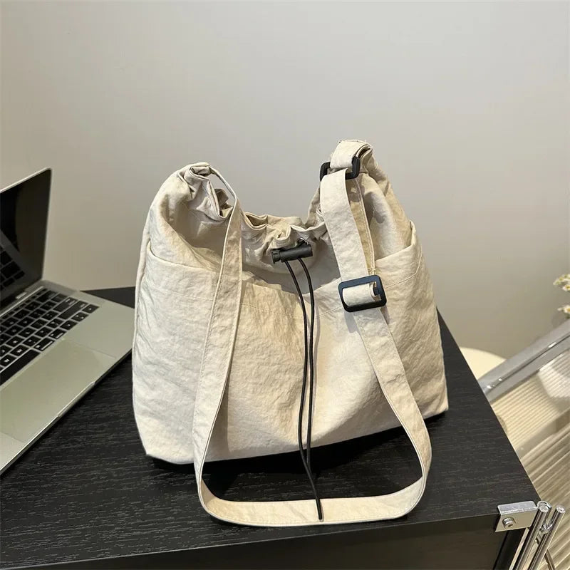 flence Versatile Shoulder Bag for Women's Summer Popular Lightweight Shoulder Crossbody Bag Minimalist Tote Handbag