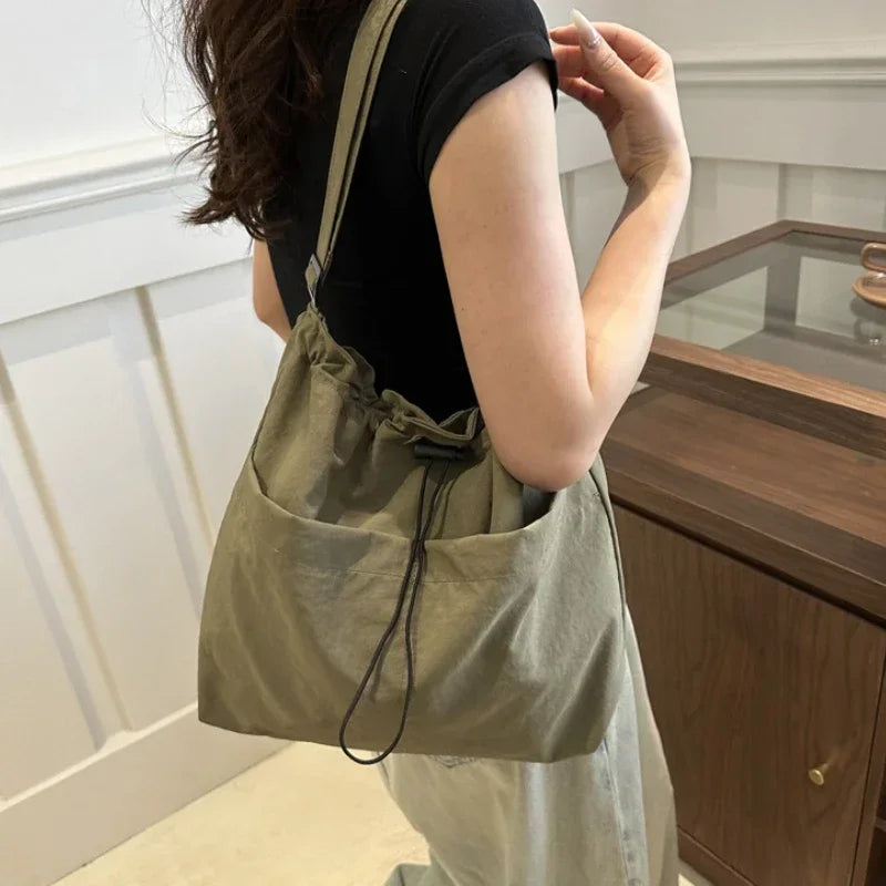 flence Versatile Shoulder Bag for Women's Summer Popular Lightweight Shoulder Crossbody Bag Minimalist Tote Handbag