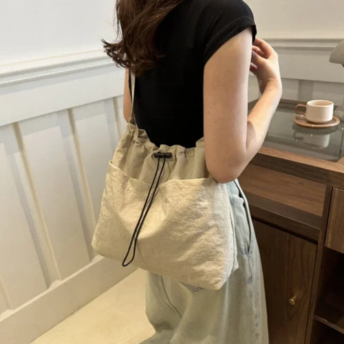 flence Versatile Shoulder Bag for Women's Summer Popular Lightweight Shoulder Crossbody Bag Minimalist Tote Handbag